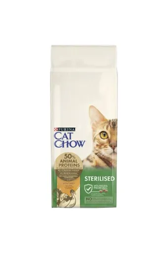 Purina Cat Chow Sterilized Peru Ração Seca para Gato 15 kg