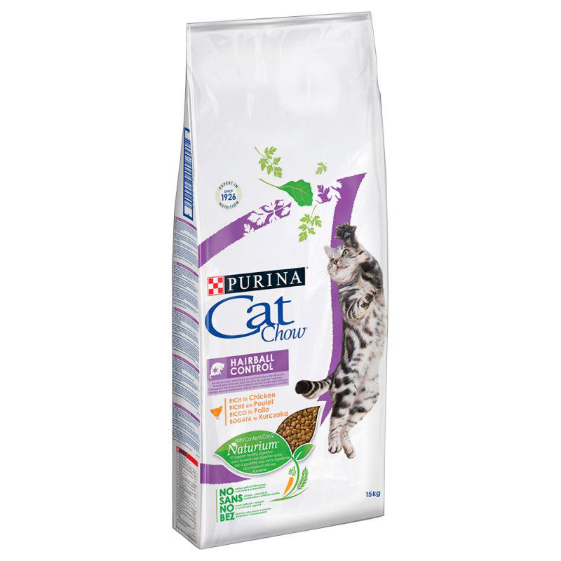 CAT CHOW Controlo das Bolas de Pêlo Frango Seco 6x1,5kg