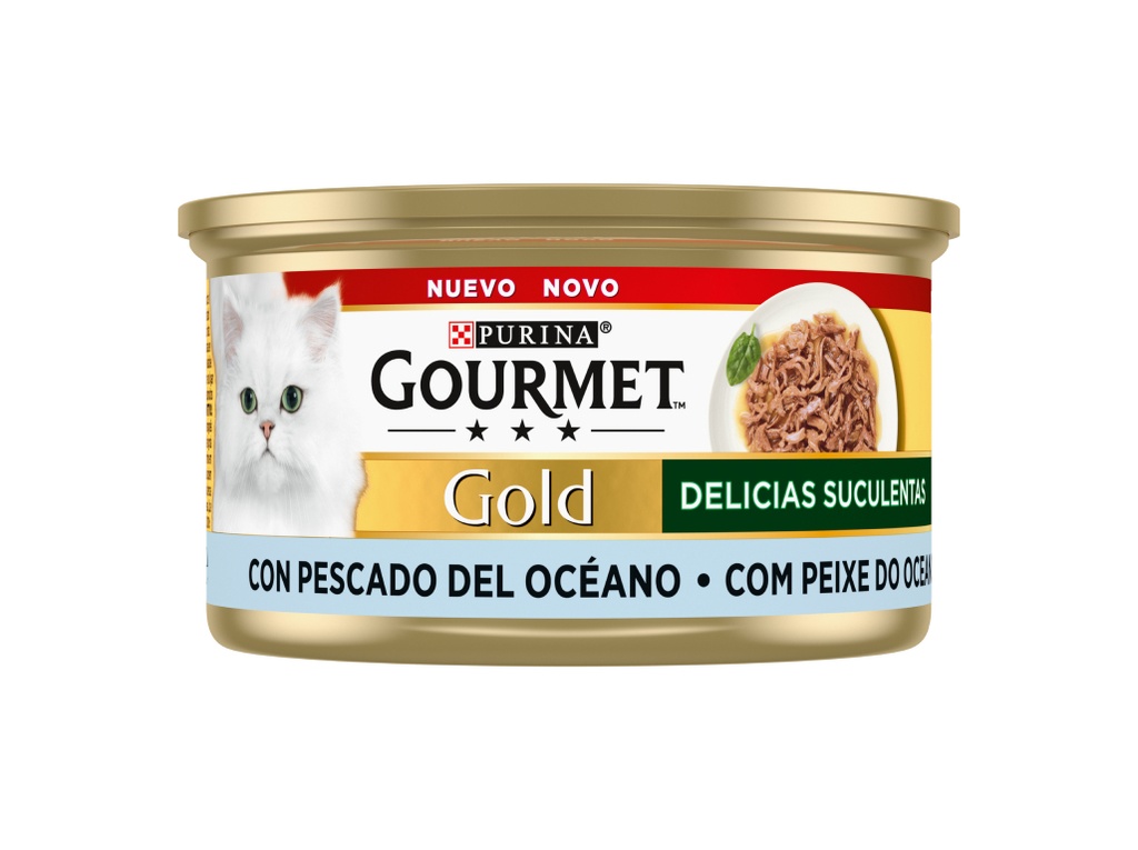 [12533062] GOURMET GOLD Delicias Suculentas Peixe do Oceano Húmido (SingleServe) 85g