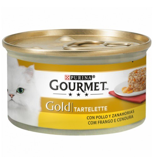 GOURMET GOLD Tartelette Frango e Cenouras Húmido (SingleServe) 85g