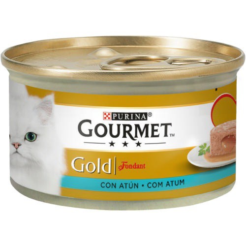 Gourmet Gold Fondant Atum Húmido (SingleServe) Alimento Húmido para Gato 85 g