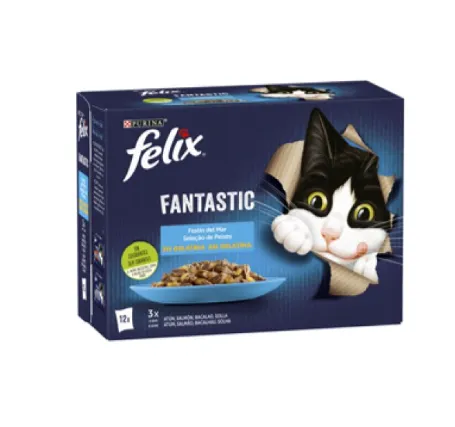 FELIX Fantastic Gelatina de Peixe Húmido (SingleServe) (12x85g)