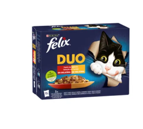FELIX Fantastic Duo Delicious Saborosa Selecção Húmido (SingleServe) (12x85g)