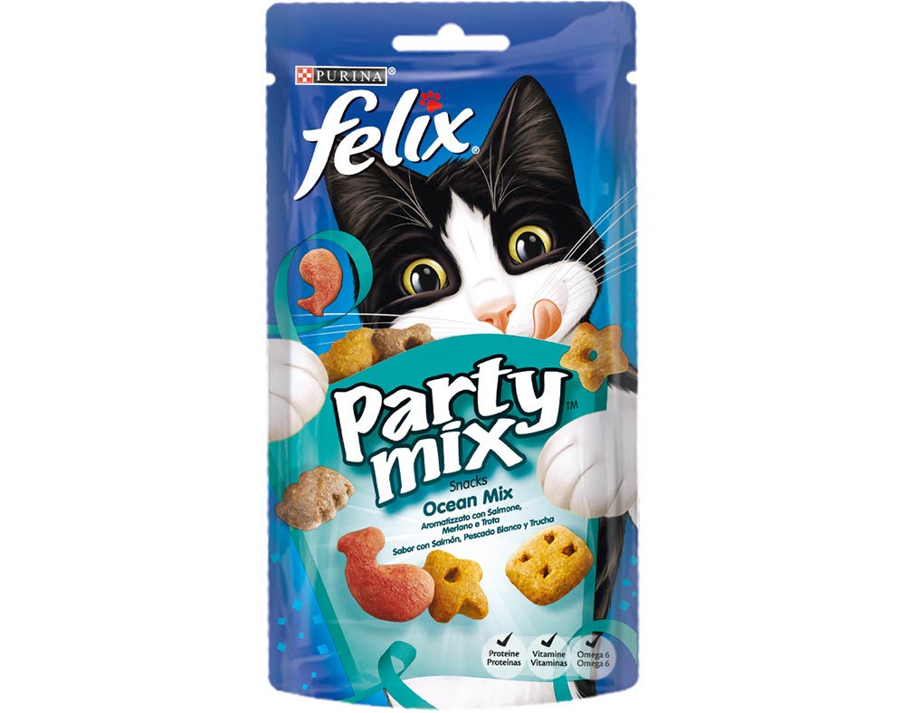 FELIX Party Mix Ocean Mix (Salmão, Bacalhau e Truta) - Tira Snacks 60g