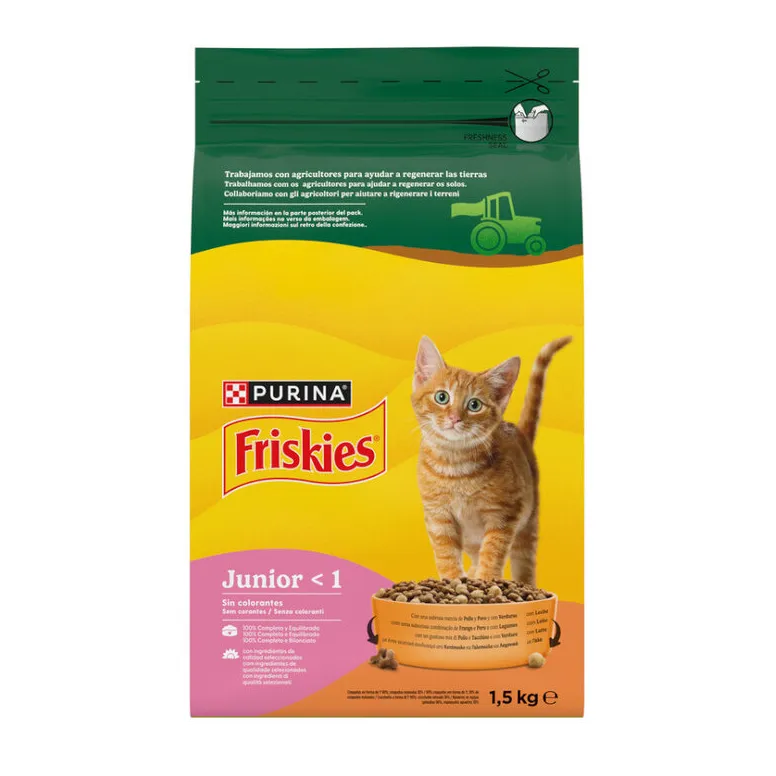 [12455683] Friskies Junior Frango Ração Seca para Gato 1,5 kg