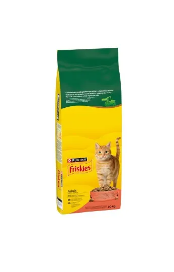 Friskies Vaca, Frango e Vegetais Ração Seca para Gato 20 kg