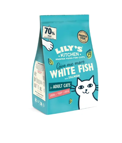 Lily's Kitchen Peixe Branco e Salmão Ração Seca para Gato 2 kg
