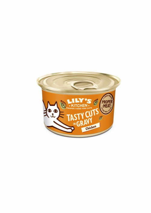 Lily's Kitchen Tasty Cuts Frango Húmido (SingleServe) Alimento Húmido para Gato 85 g