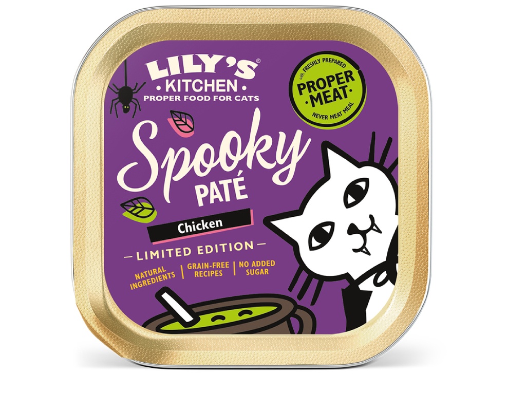 [12535527] Lily's Kitchen Halloween Patê para Gato com Frango e Abóbora 85g