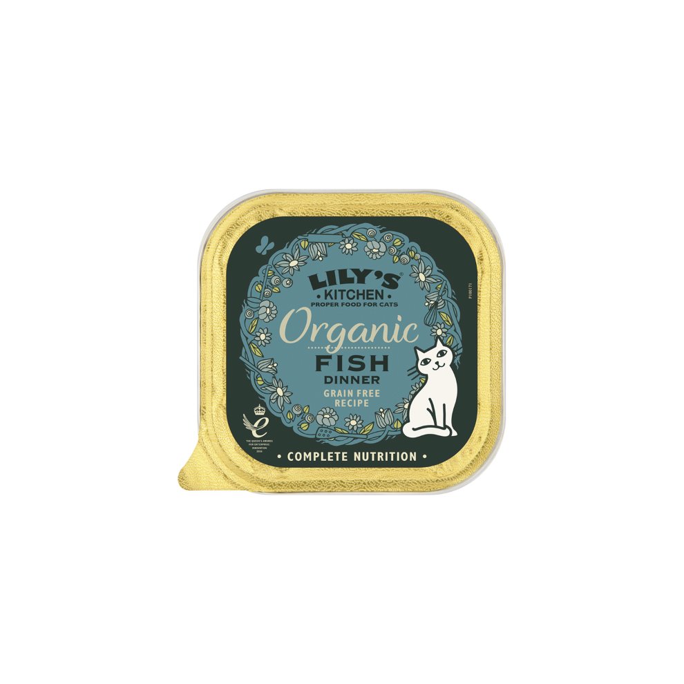 [12584346] LILY'S KITCHEN Peixe (Organic Paté) Húmido (SingleServe) 19x85g