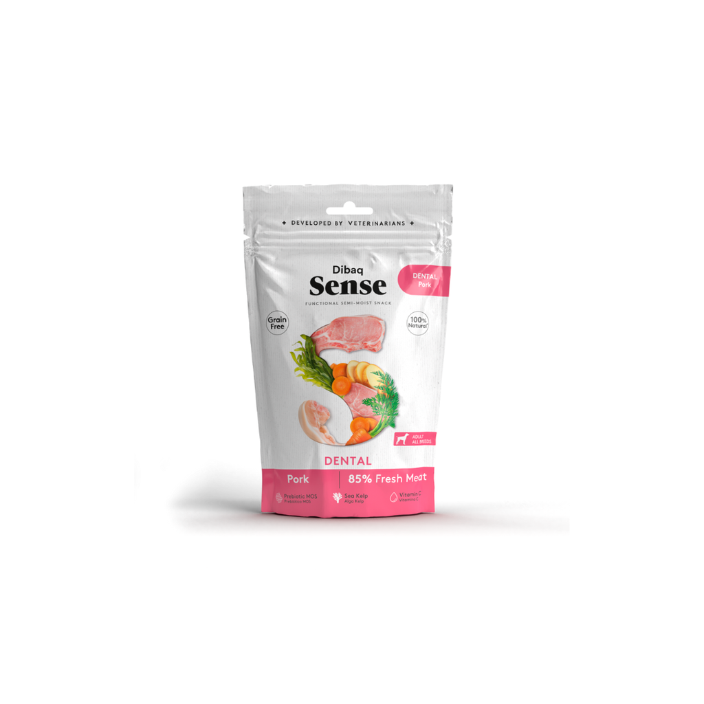 Dibaq Sense Dog Snack Dental Porco para Cão 100 g