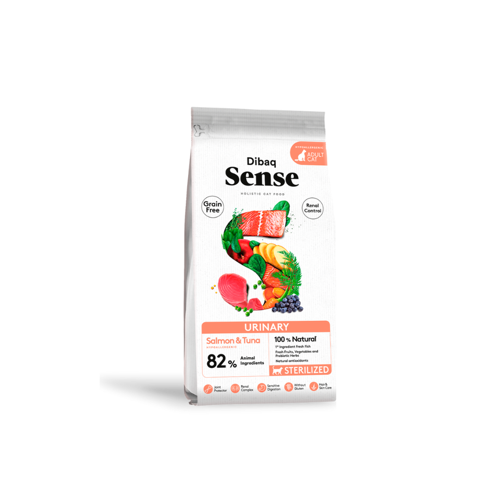 Dibaq Sense Cat Grain Free Urinary (Salmao&Atum) Ração Seca para Gato 1,5 kg