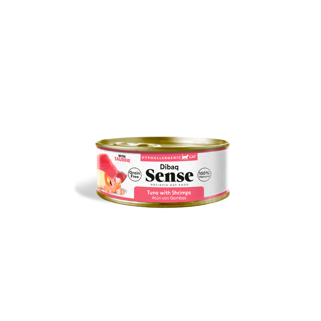 Dibaq Sense Cat Grain Free Atum com Gambas lata Alimento Húmido para Gato 70 g