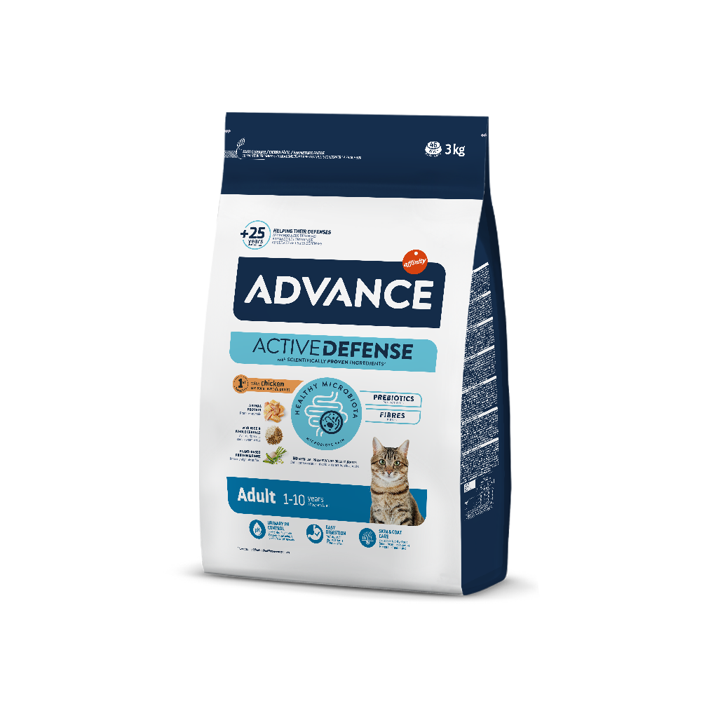 Advance Adulto Frango e Arroz Ração Seca para Gato 3 kg