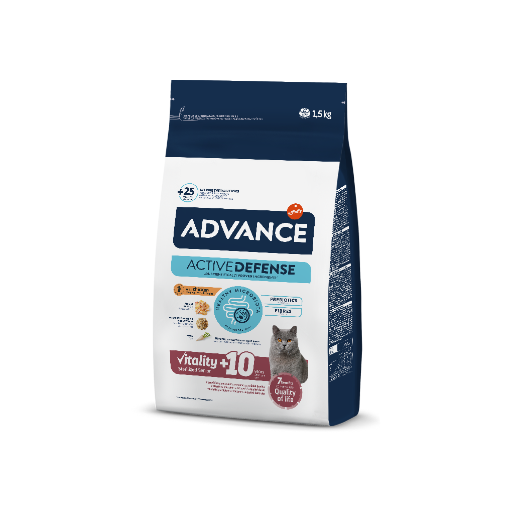 Advance Sterilized Senior (10 Anos) Ração Seca para Gato 1,5 kg