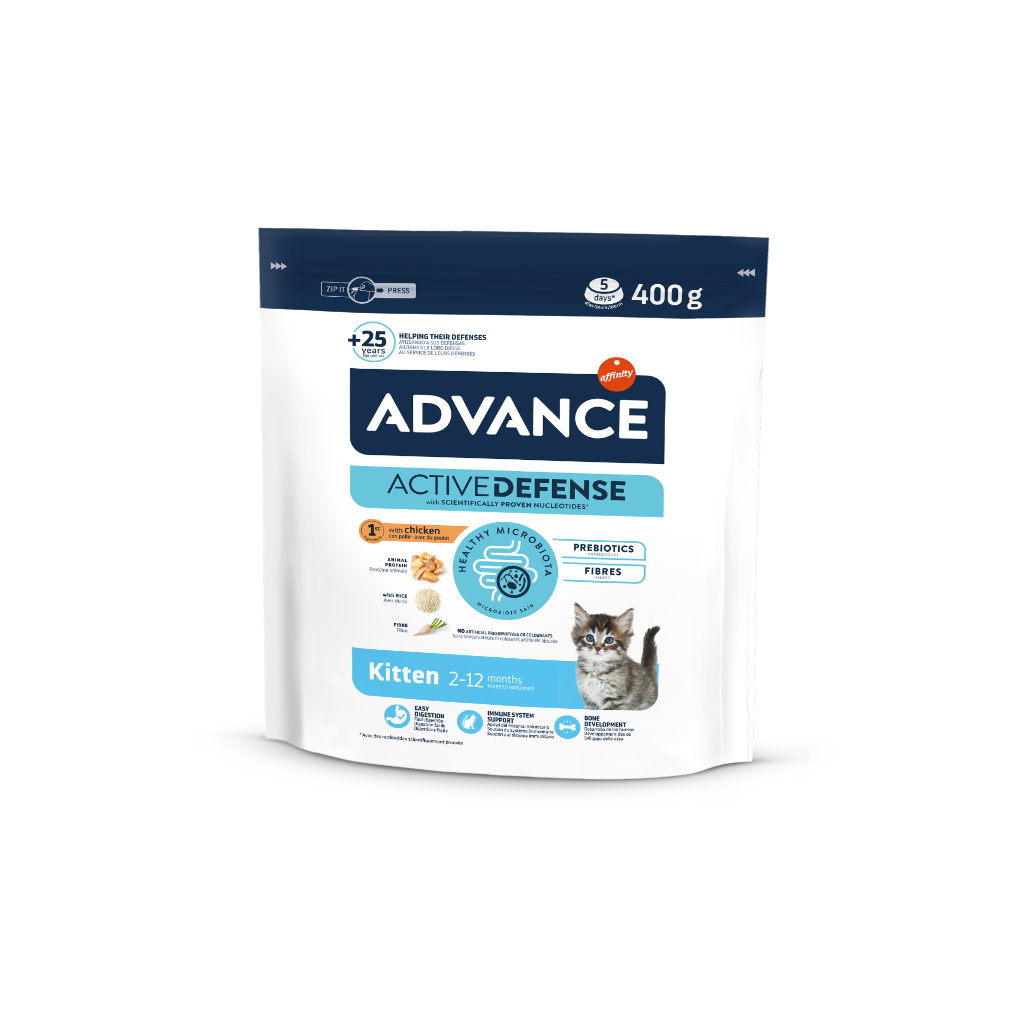 Advance Gatinho Frango e Arroz Ração Seca para Gato 400 g