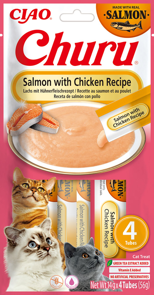 [EU684] SALMON CHURU RECEITA DE SALMÃO COM FRANGO 4P