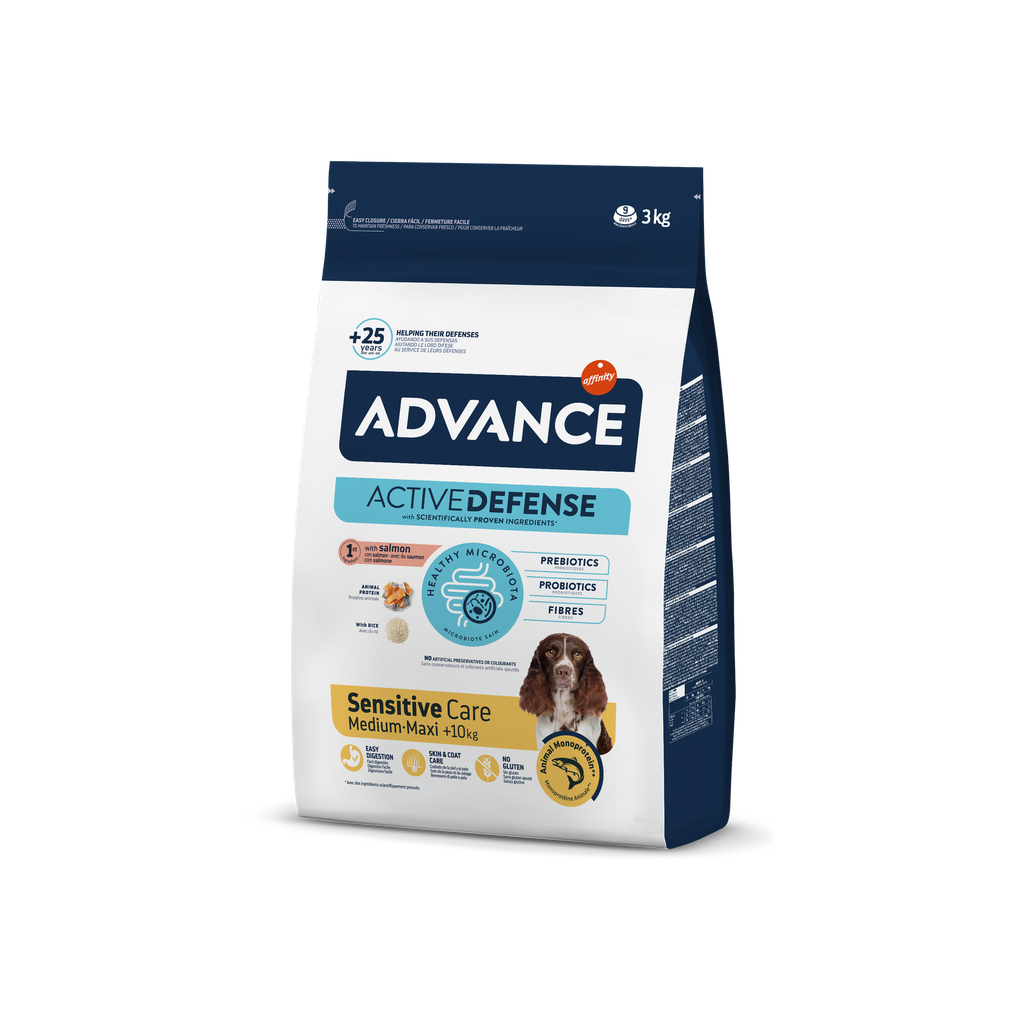 Advance Sensitive Salmão e Arroz Ração Seca para Cão 3 kg