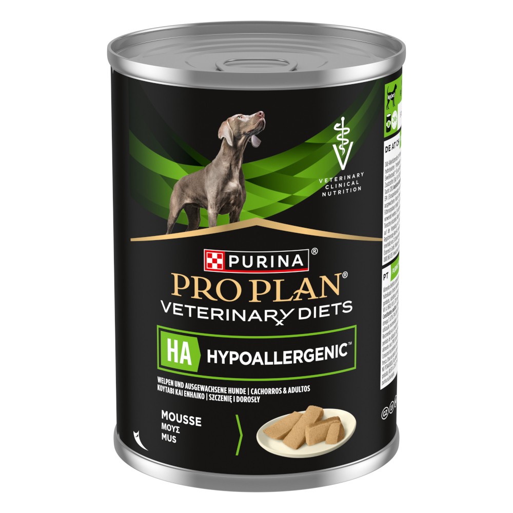 Purina Pro Plan Veterinary Diets Canine HA Mousse N2 Xe para Cão 400 g