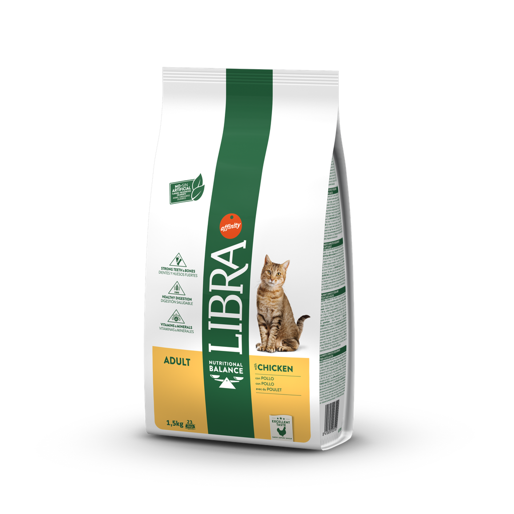 Libra Gato Adult Frango Ração Seca 1,5 kg