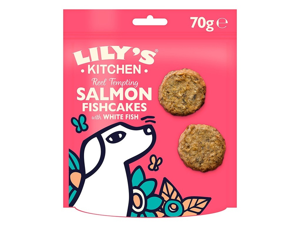 [13430723] LILY'SKITCHENDogSmnFishCakesTreat 70g