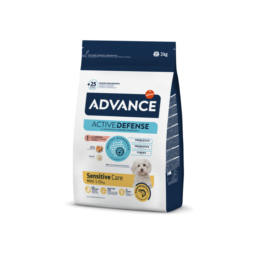 Advance Mini Sensitive Ração Seca para Cão 3 kg