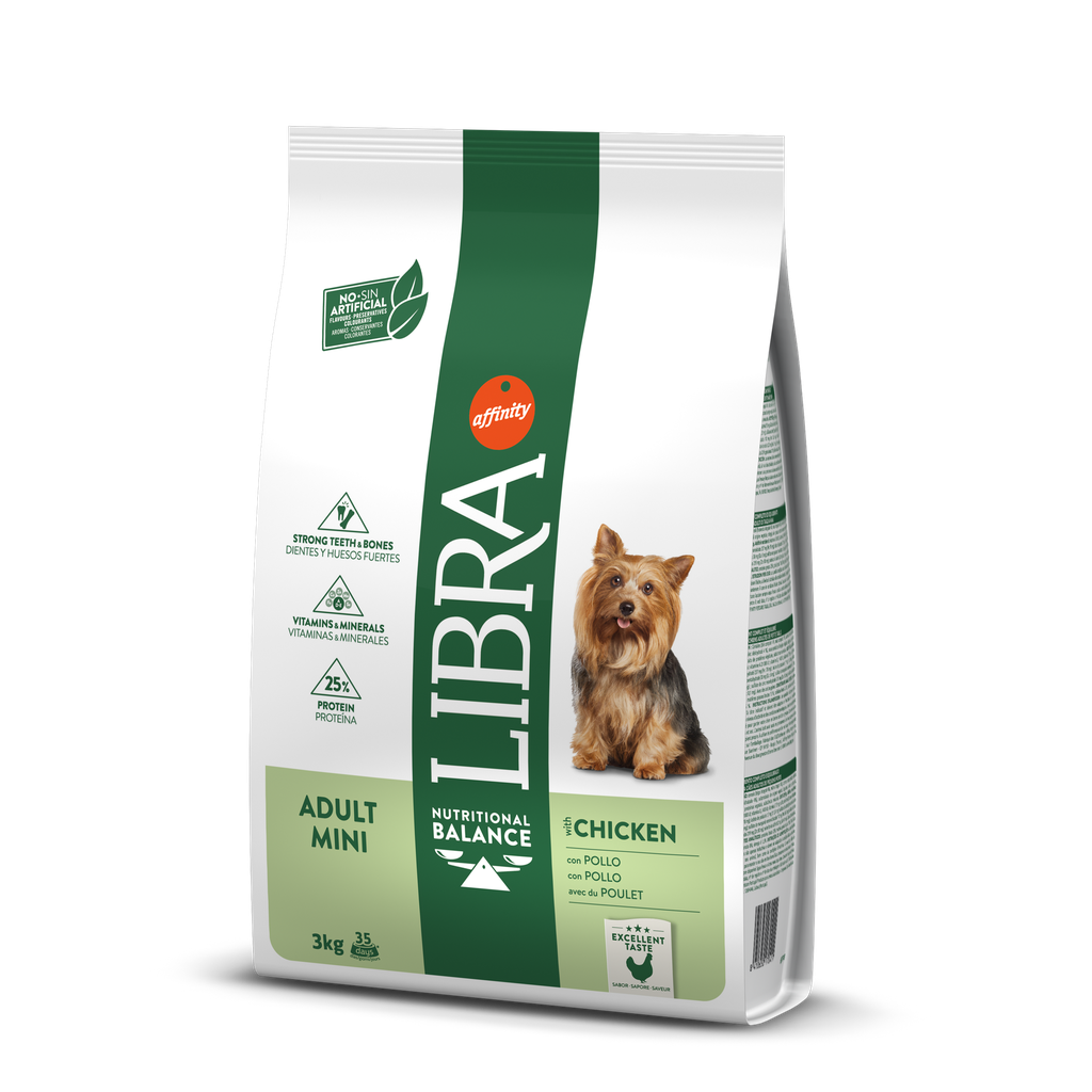 Libra Cão Mini Chicken Ração Seca 3 kg