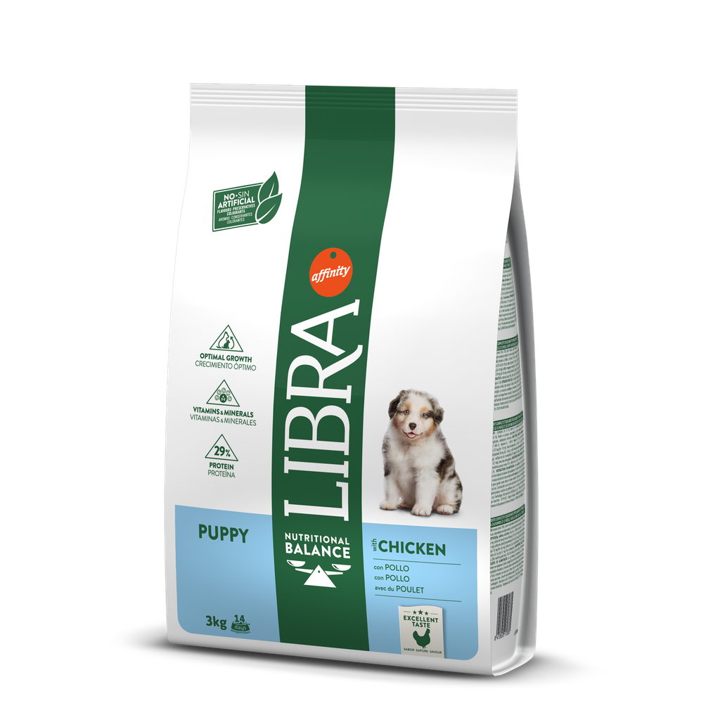 Libra Cão (Puppy) Junior Frango Ração Seca 3 kg