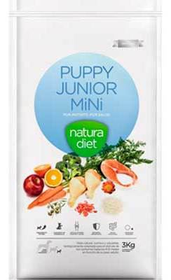 Natura Diet Puppy Junior Mini Ração Seca para Cão 3 kg