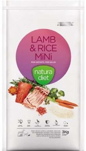 Natura Diet Lamb & Rice Ração Seca para Cão 500 g
