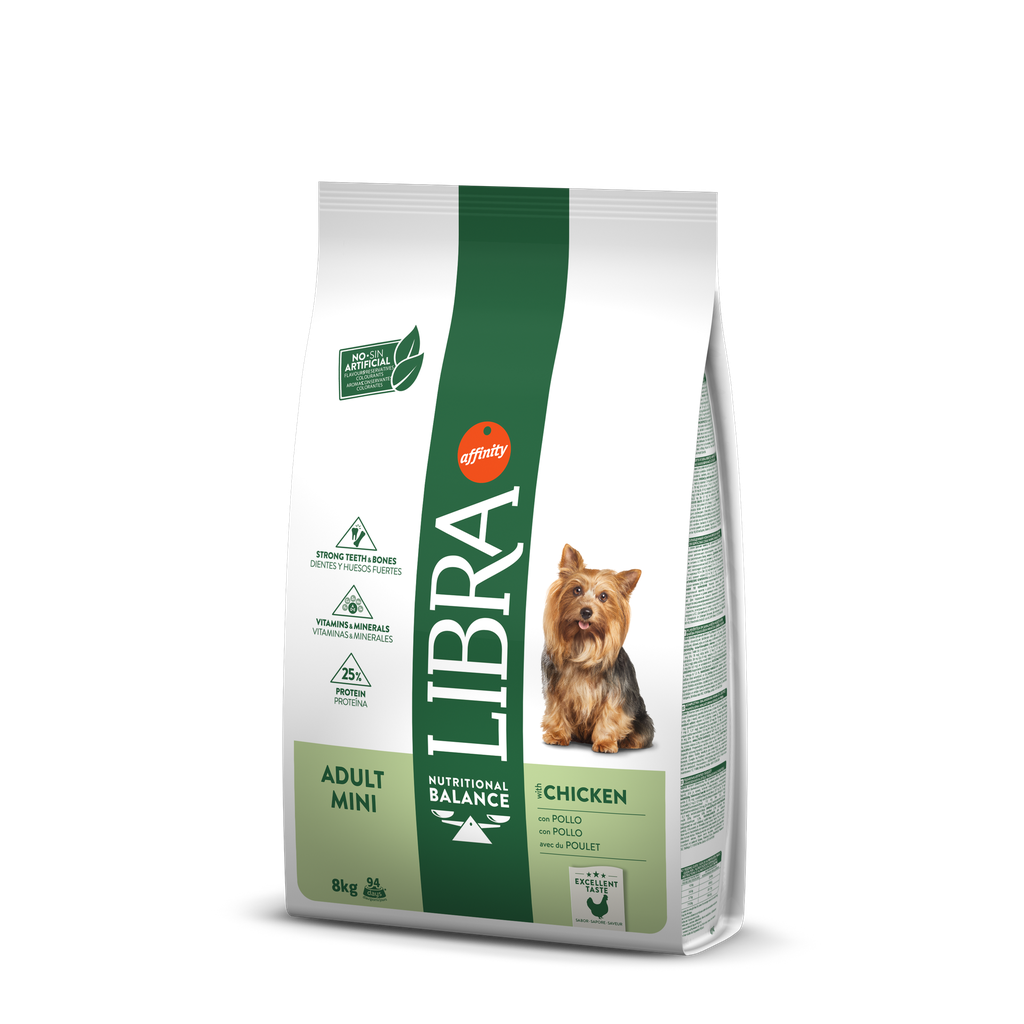 Libra Adult Mini Ração Seca para Cão Adulto de Porte Pequeno 8 kg
