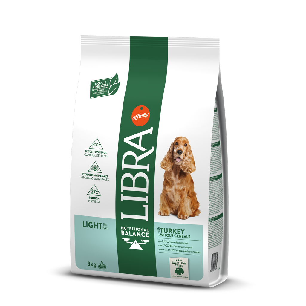 Libra Cão Light Ração Seca 3 kg