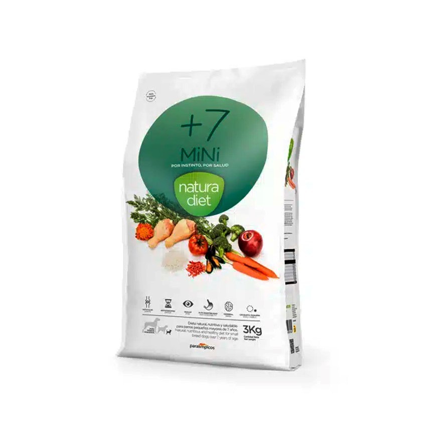 Natura Diet +7 Mini Ração Seca para Cão 3 kg