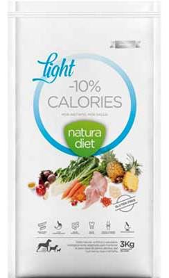 Natura Diet Light -10% Calories Ração Seca para Cão 3 kg