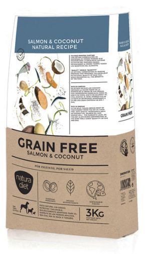 Natura Diet Grain Free Salmon & Coconut Ração Seca para Cão 3 kg
