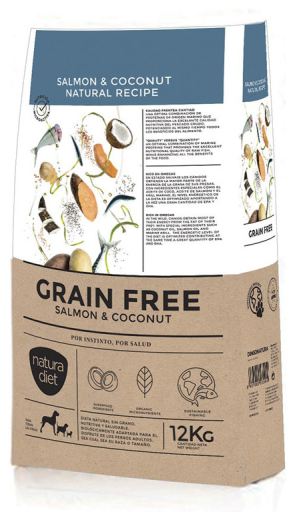 NATURA DIET GRAIN FREE SALMON & COCONUT 12 KG