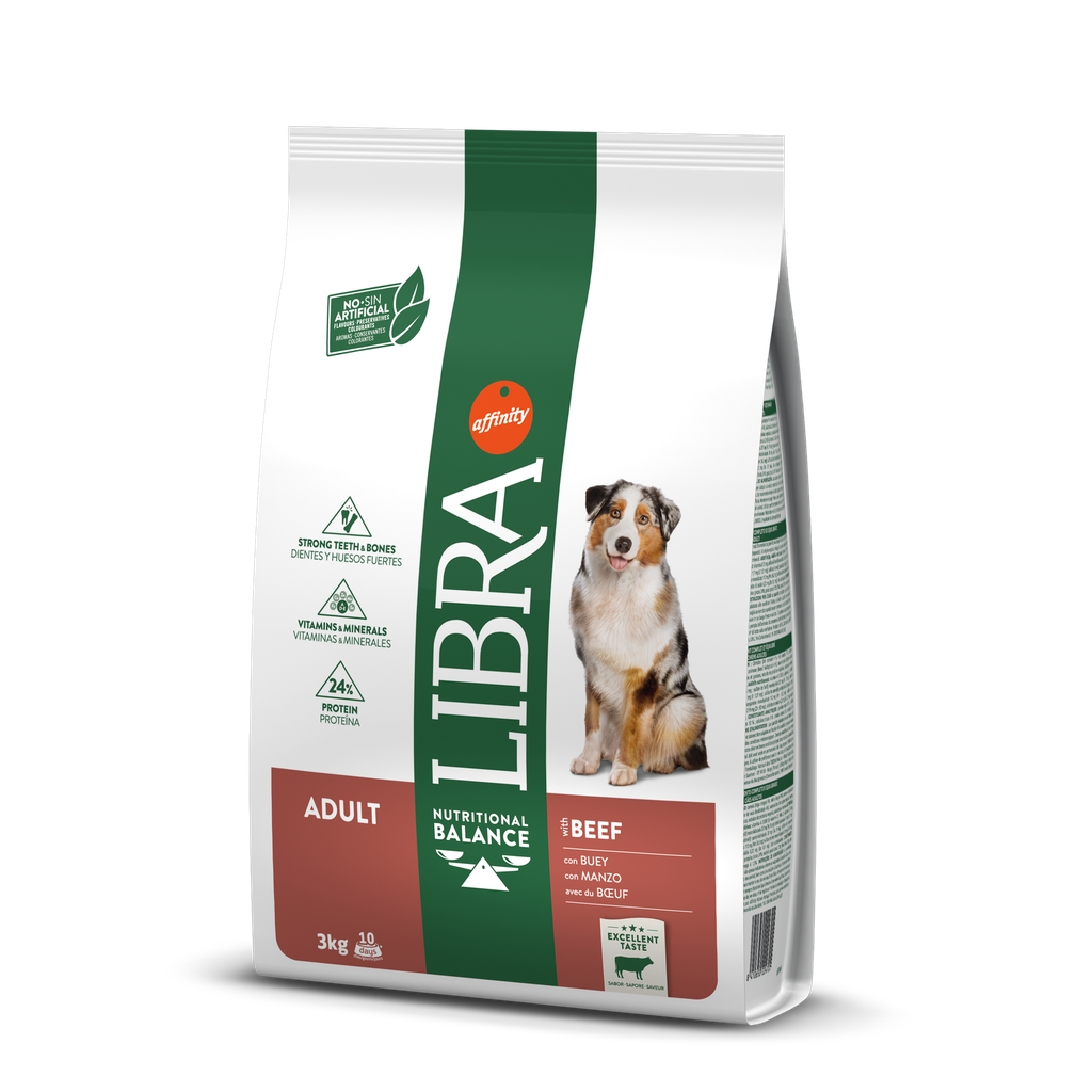 Libra Cão Adult Buey Ração Seca 3 kg