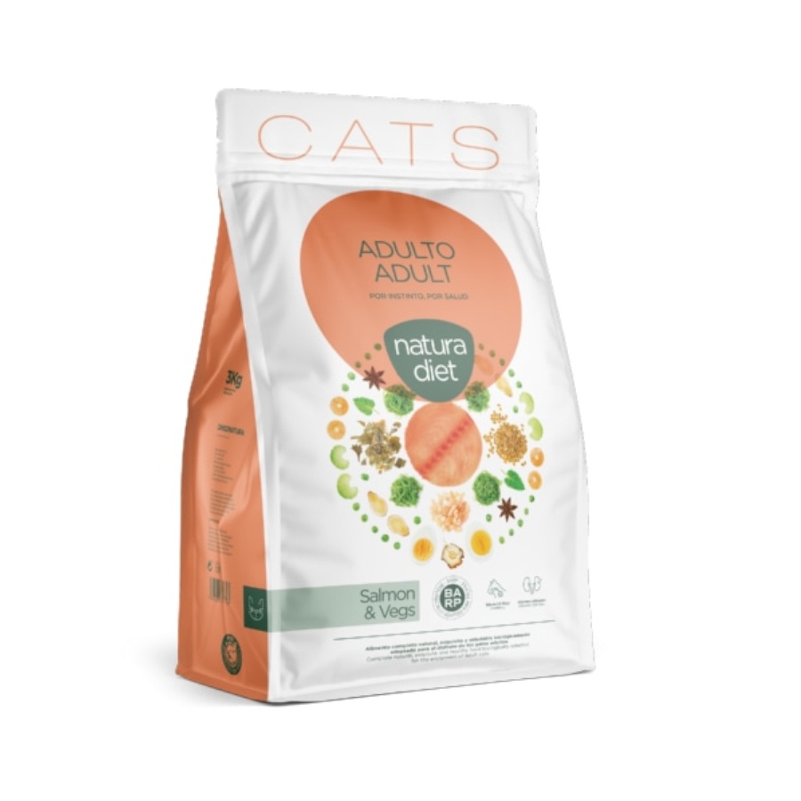 Natura Diet Cat Adult Salmon Ração Seca para Gato 3 kg