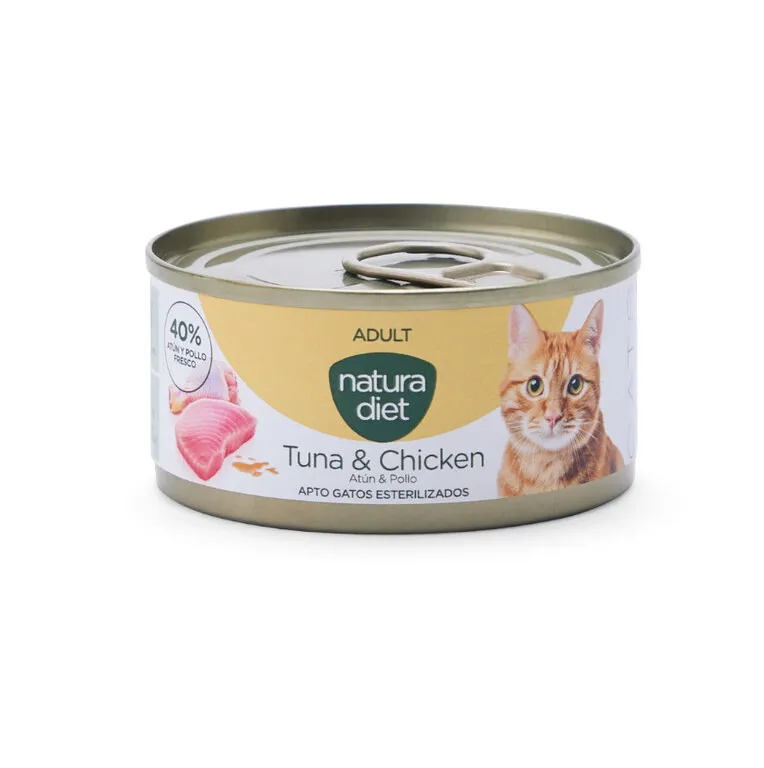 Natura Diet Cat Paté Adult Tuna & Chicken para Gato 85 g