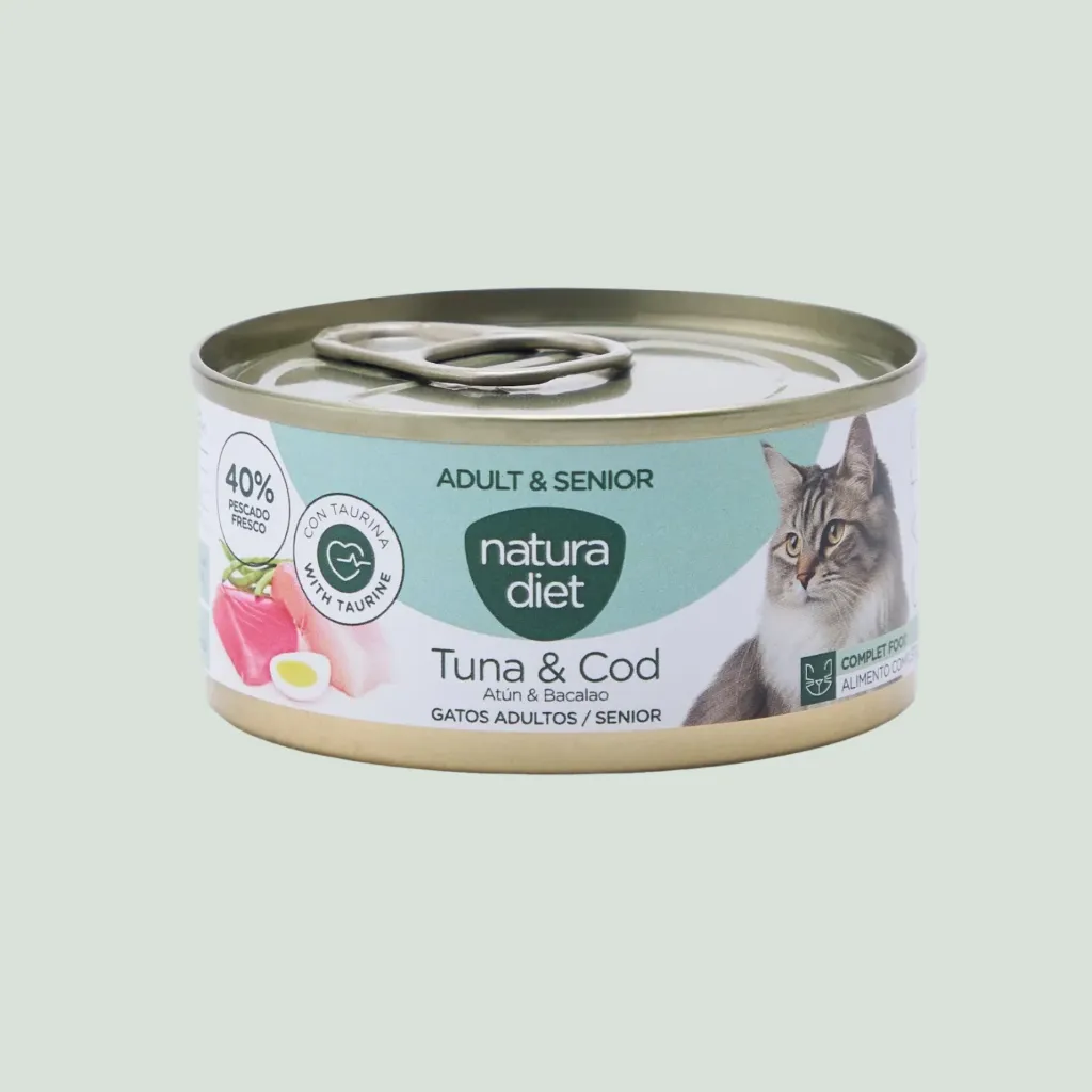 [DN-10411] Natura Diet Paté Atum e Bacalhau para Gato Adulto e Sénior 85 g