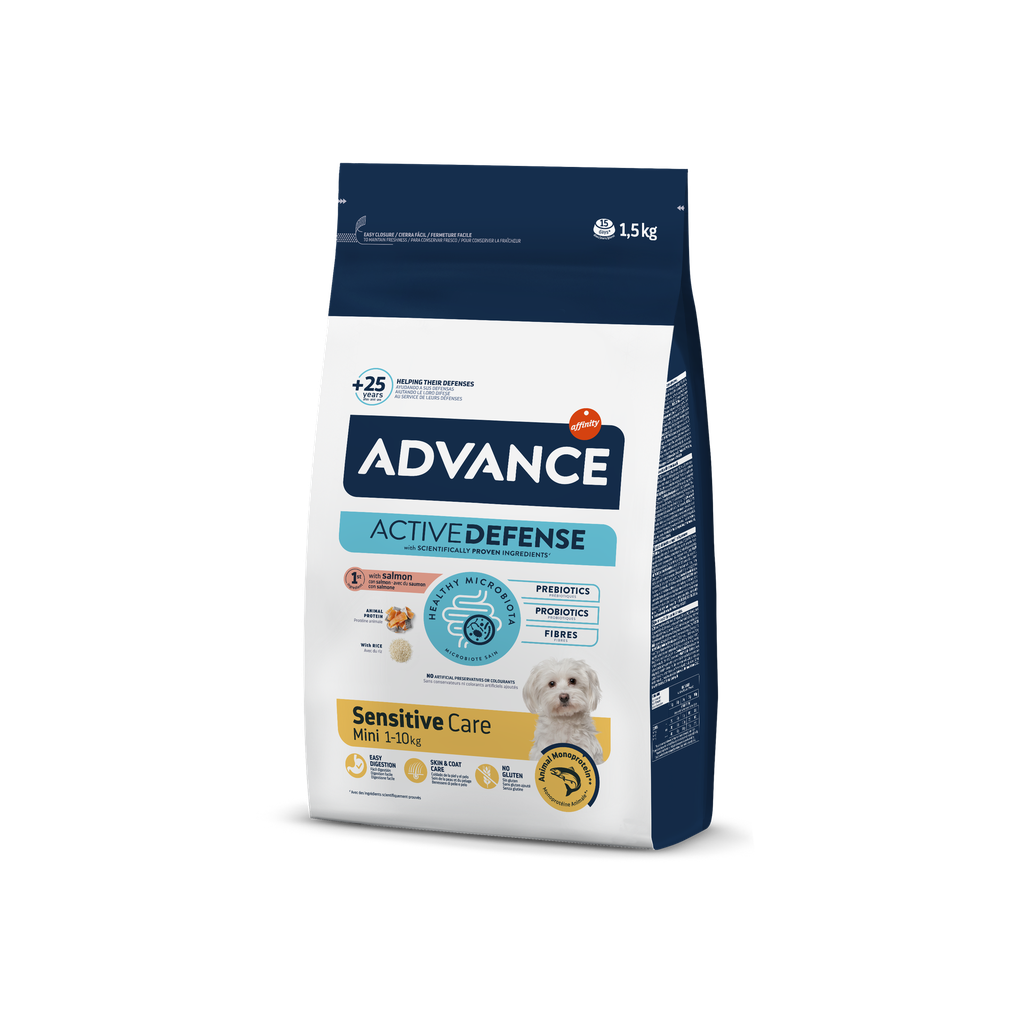 Advance Mini Sensitive Ração Seca para Cão 1,5 kg