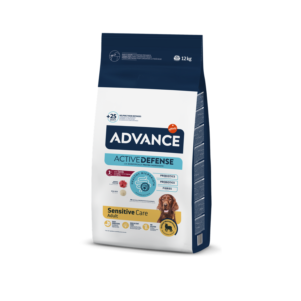 Advance Sensitive Lamb & Rice Ração Seca para Cão 12 kg