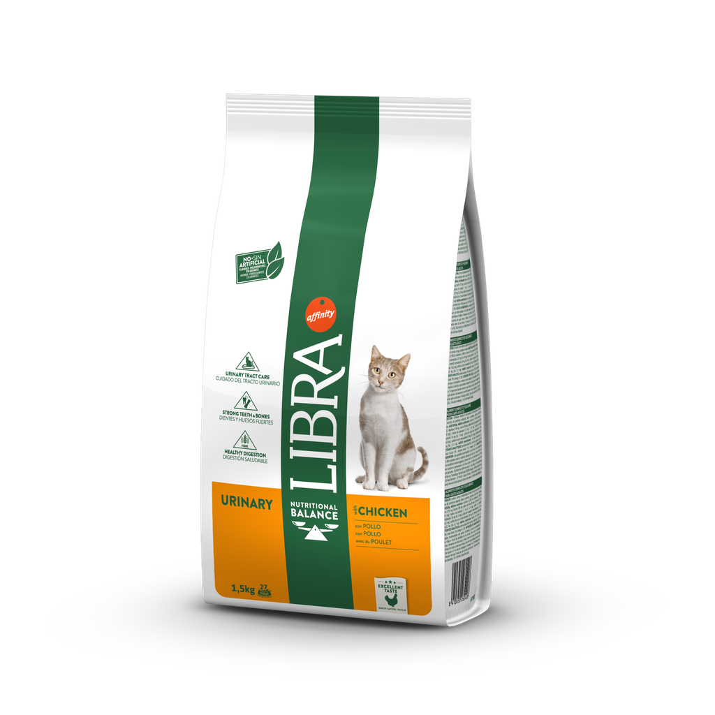 Libra Gato Urinary Frango Ração Seca 1,5 kg