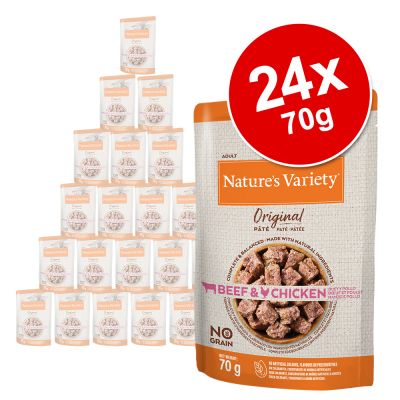 Nature's Variety Cat Wet Original No Grain Frango & Ganso Pat Alimento Húmido para Gato 70 g