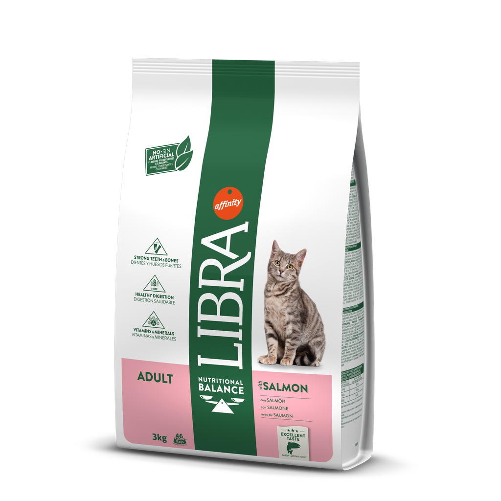 Libra Gato Adulto Salmao Ração Seca 3 kg