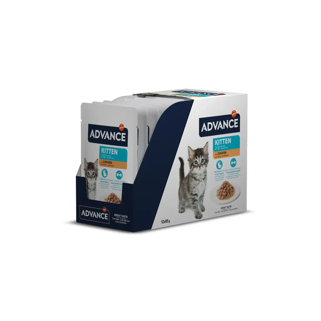 Advance Gatinho Frango Alimento Húmido para Gato 85 g