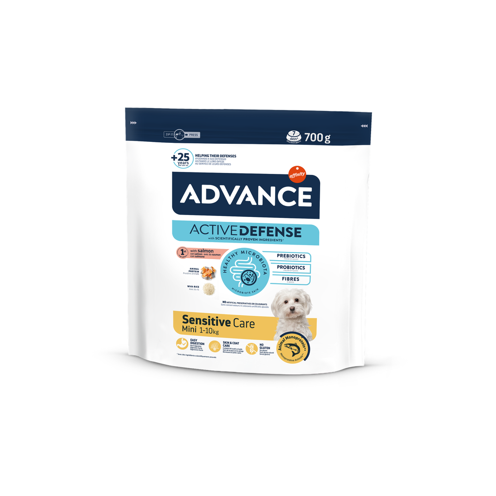 Advance Mini Sensitive Ração Seca para Cão 700 g