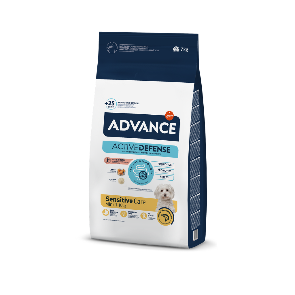 Advance Mini Sensitive Ração Seca para Cão 7 kg