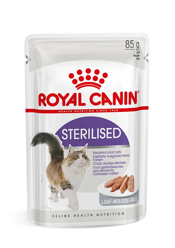 Royal Canin Sterilised (patê) Humido Gato Alimento Húmido 85 g