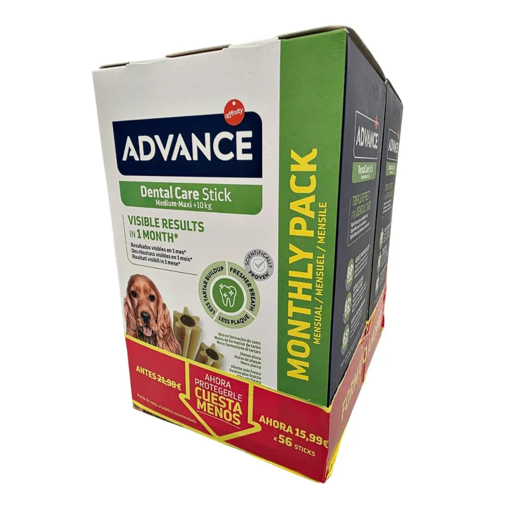 [10013701] Advance Dental Care Multipack Snacks Dentários para Cão 2 × 720 g
